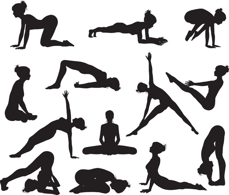 Yoga-siluetas